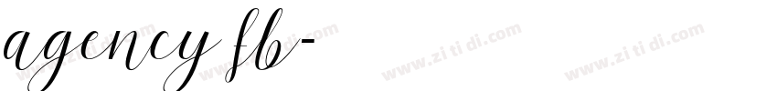 agency fb字体转换